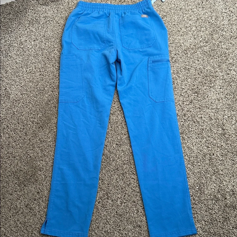 Figs Bright Blue scrub Joggers pant size Xxs p